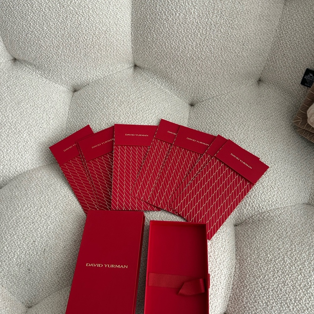 David Yurman Red Envelope Gift Box Set - Picture 2 of 9